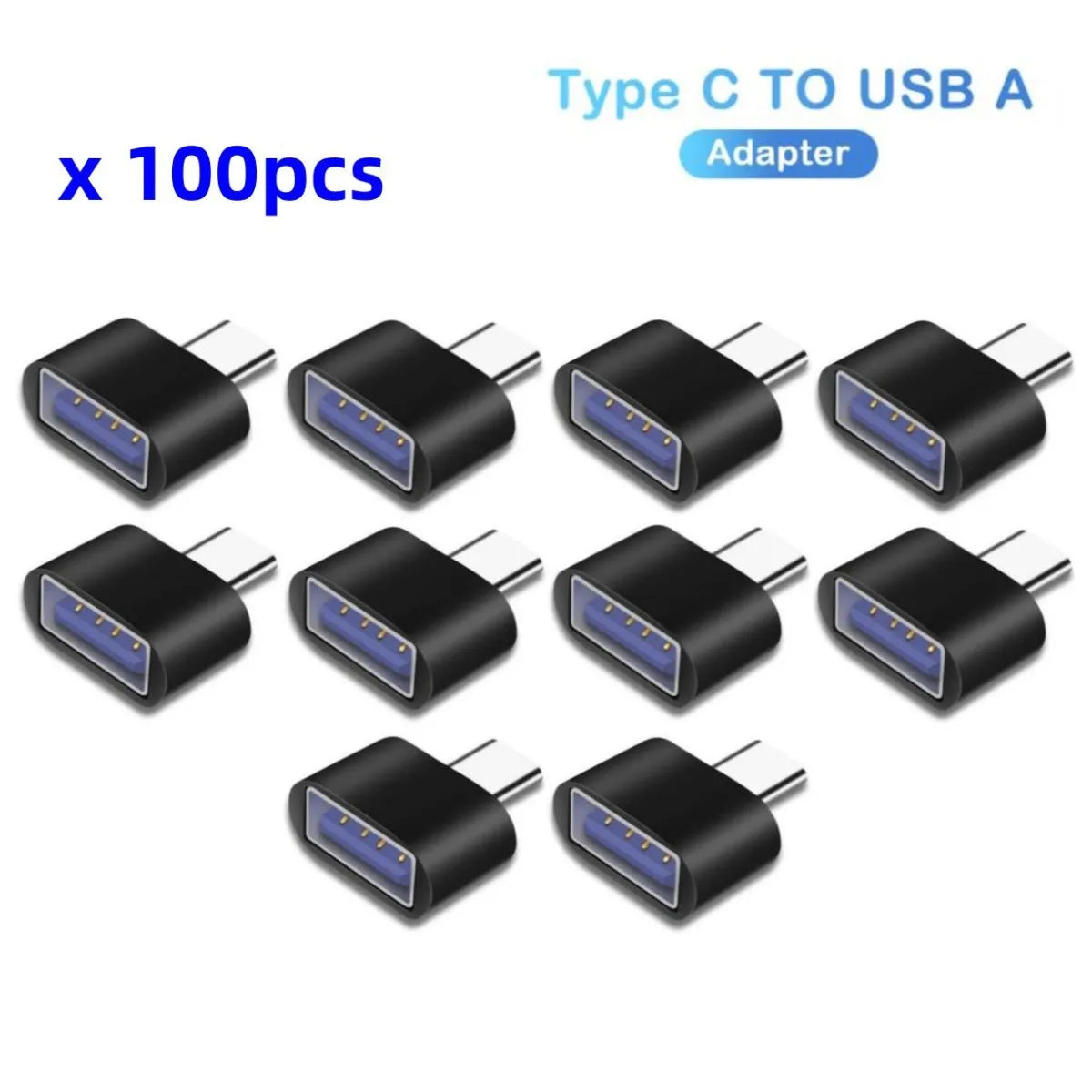 100Pcs OTG Type C to Micro USB Type C to Usb 3.0 Female Adapter Universal Mobile Phone Data Line Charging Converter