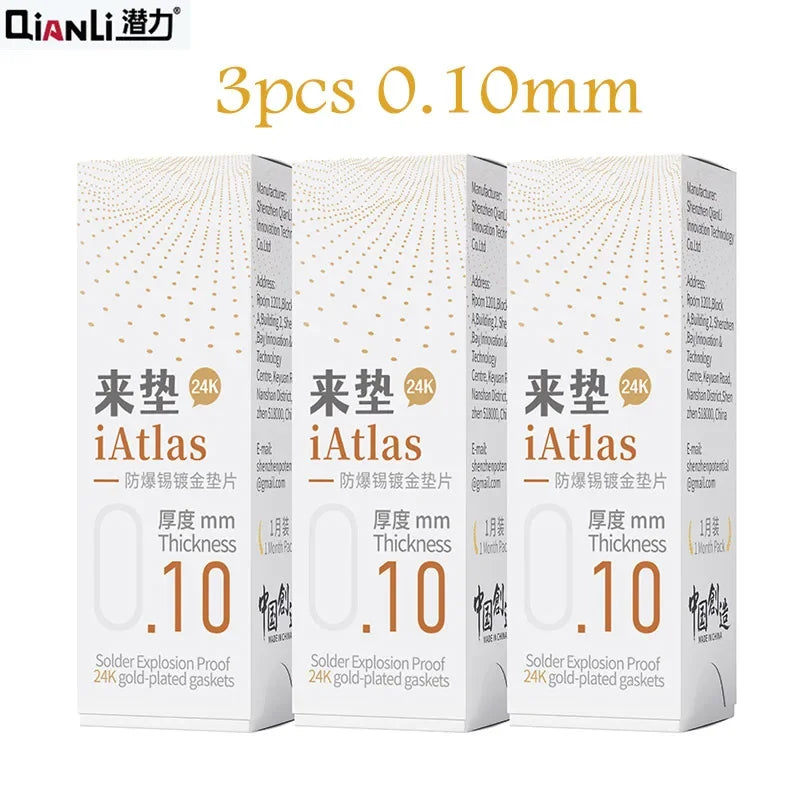 Qianli Iatlas 24K Explosion Proof Gold-Plated Foil Gasket for Mobile Phones Motherboard Middle Frame Chip Reballing Repair Tools