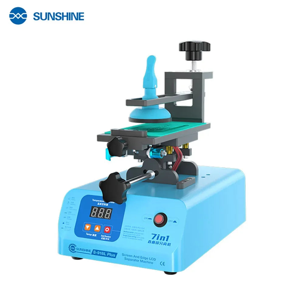S-918L Pro plus 360° Rotating Heated Screen Separator Clamp for Mobile Phone Repair Screen Fixed Heated Separator Tool