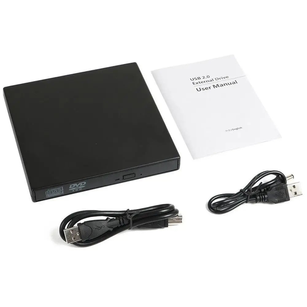 Portable Usb External Dvd Cd Player Rw Disc Burner Combo Drive Reader for Windows 98/8/10 Laptop Pc Cd Burner for Laptop Desktop