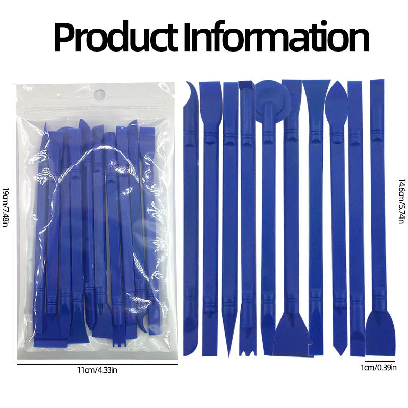 10Pcs/Set Newest 10 in 1 Plastic Crowbar Disassembly Spudger Opening Tools Kit for Mobile Phone Computer Repairing Opening Tools