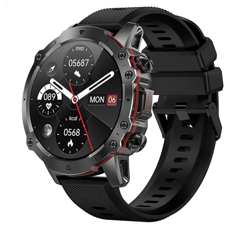 AK56 Smart Watch Men 1.43Inch Large Screen Bluetooth Call Music Player Sport Fitness Tracker Health Monitor Smartwatch