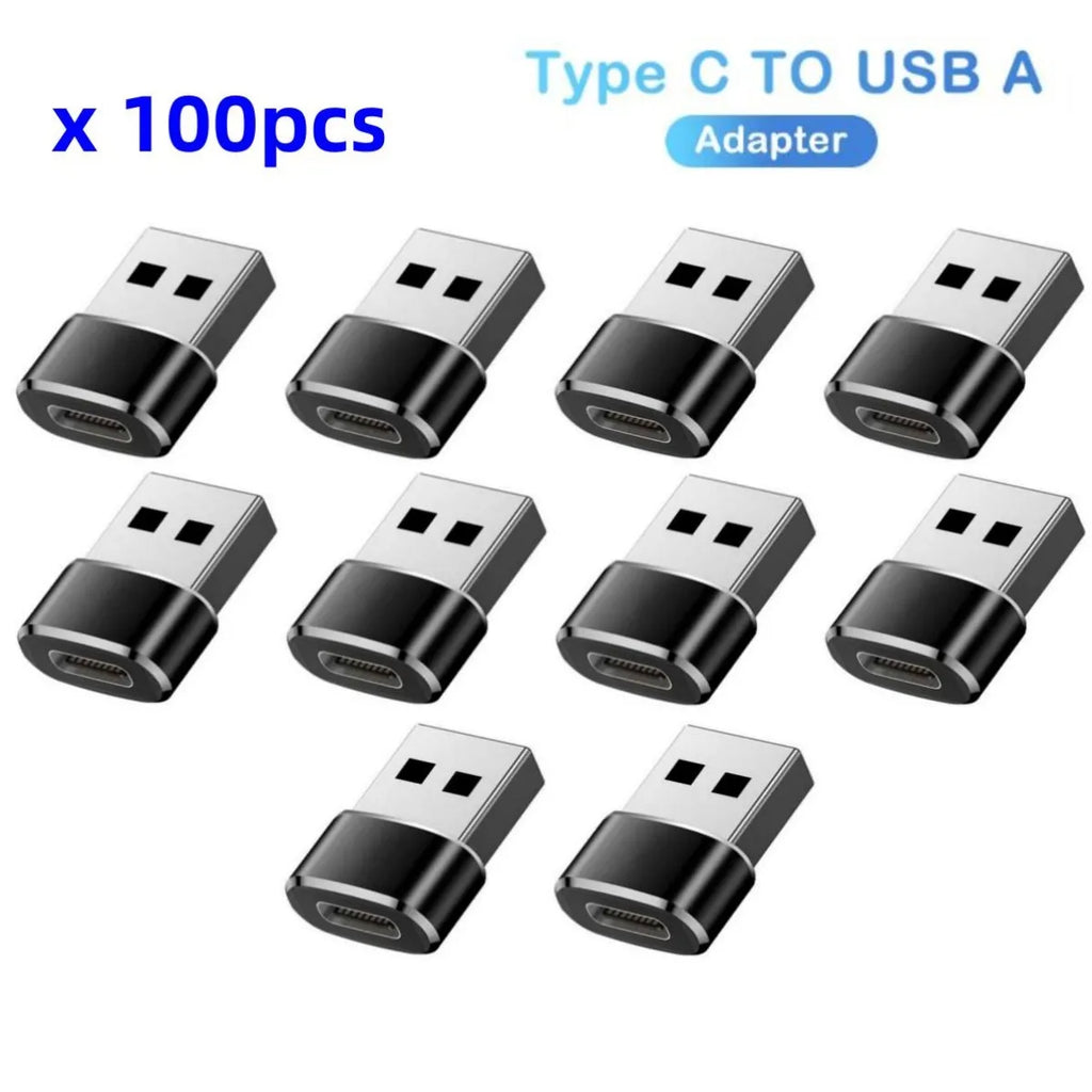100Pcs OTG Type C to Micro USB Type C to Usb 3.0 Female Adapter Universal Mobile Phone Data Line Charging Converter