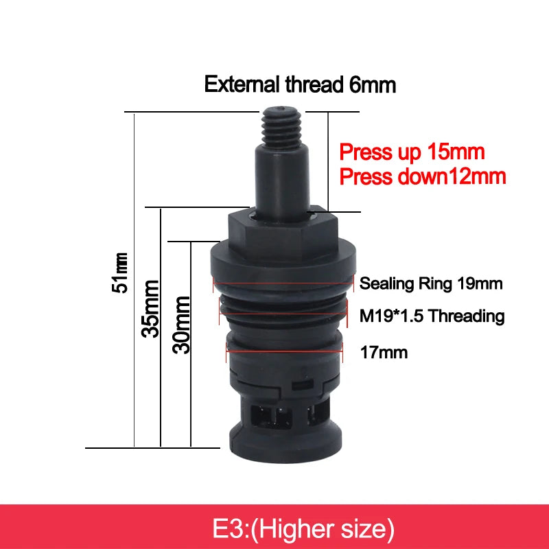 Button Spool for Rain Shower Faucet Touch Switch Leaking Bounce Button Press Valve Faucet Replace Part Accessories