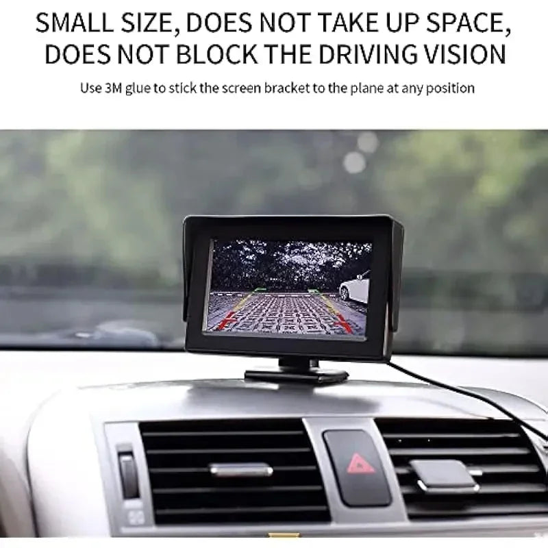 4.3Inch Car Display Easy to Install High-Definition Reversing Image Universal Car Monitor