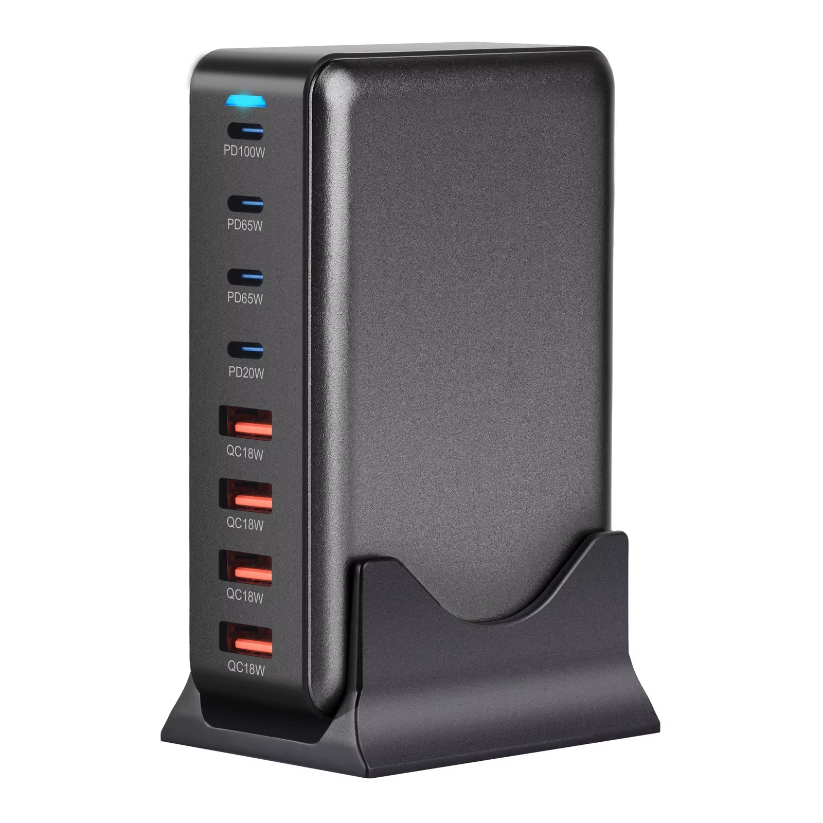 New 320W Desktop Charger Gan Fast Charging 8-Port C-Type PD Mobile Charging Station Is Suitable for Tablets and Smartphones