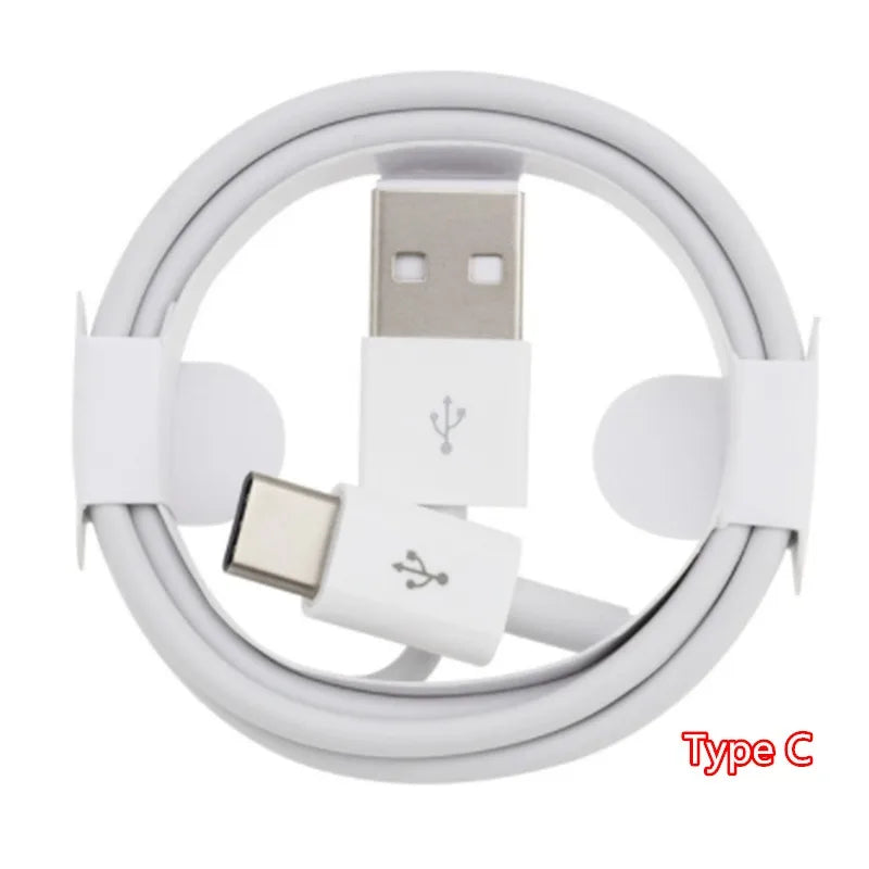 100Pcs 1M 3Ft Type C Micro 8Pin Usb Charger Cable for Samsung S20 S22 Note 10 Htc Lg Phone 12 13 14 Plus