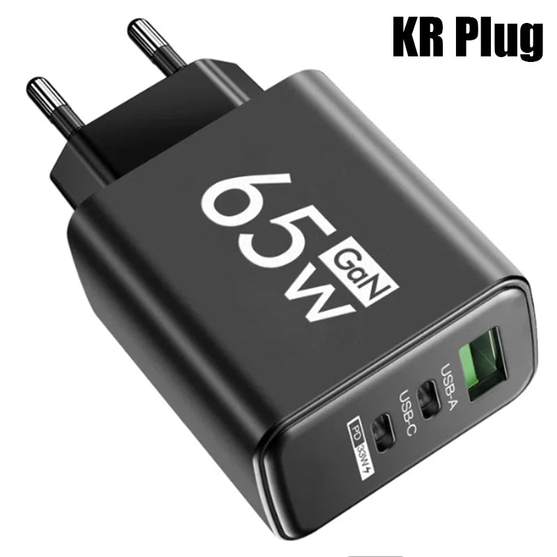 Gan Fast Charging USB Type C Charger PD 3.0 Quick Charge Wall for Phone Adapter for Iphone 15 Xiaomi Huawei Samsung Oneplus