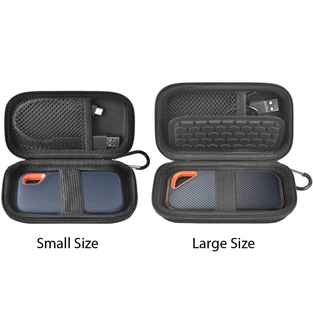 Hard Case Compatible with Sandisk Extreme Pro/For Sandisk 500GB 1TB 2TB 4TB Portable External Ssd，Travel Holder for Crucial X8