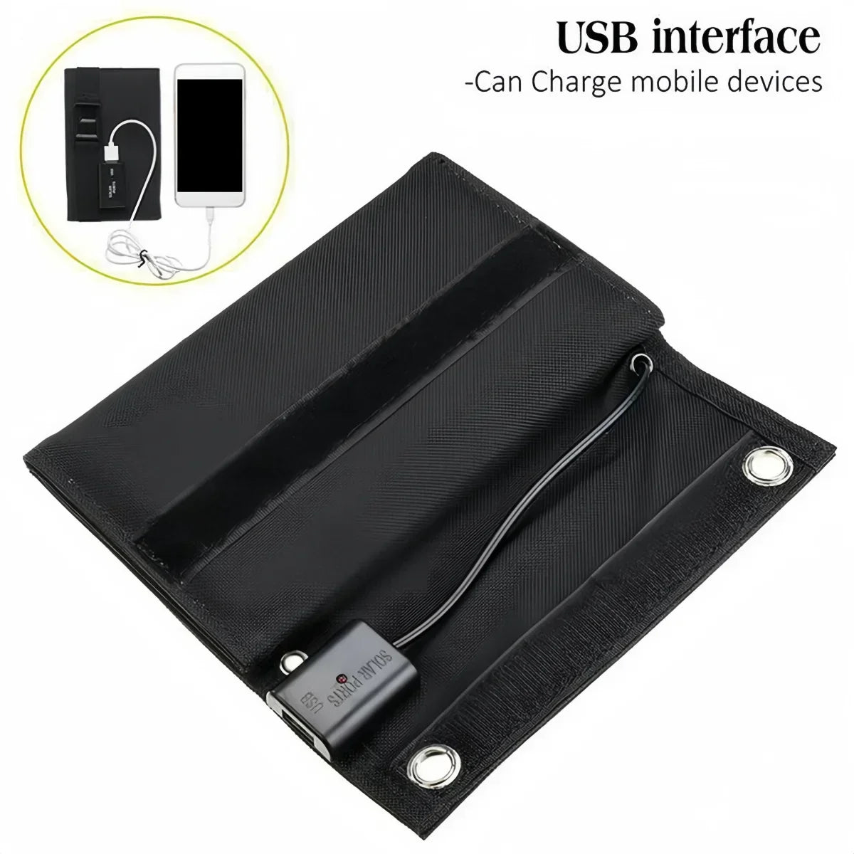 Foldable Solar Panel Portable Solar Panels Charger USB 5V DC Full Time Power Solar Panel Mobile Power Supply High Power