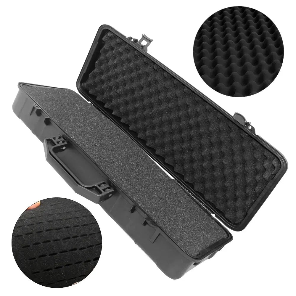 6 Sizes Hard Carry Tool Case Bag Organizer Storage Box,Camera Sealed Shockproof Safety Instrument Toolbox with Sponge