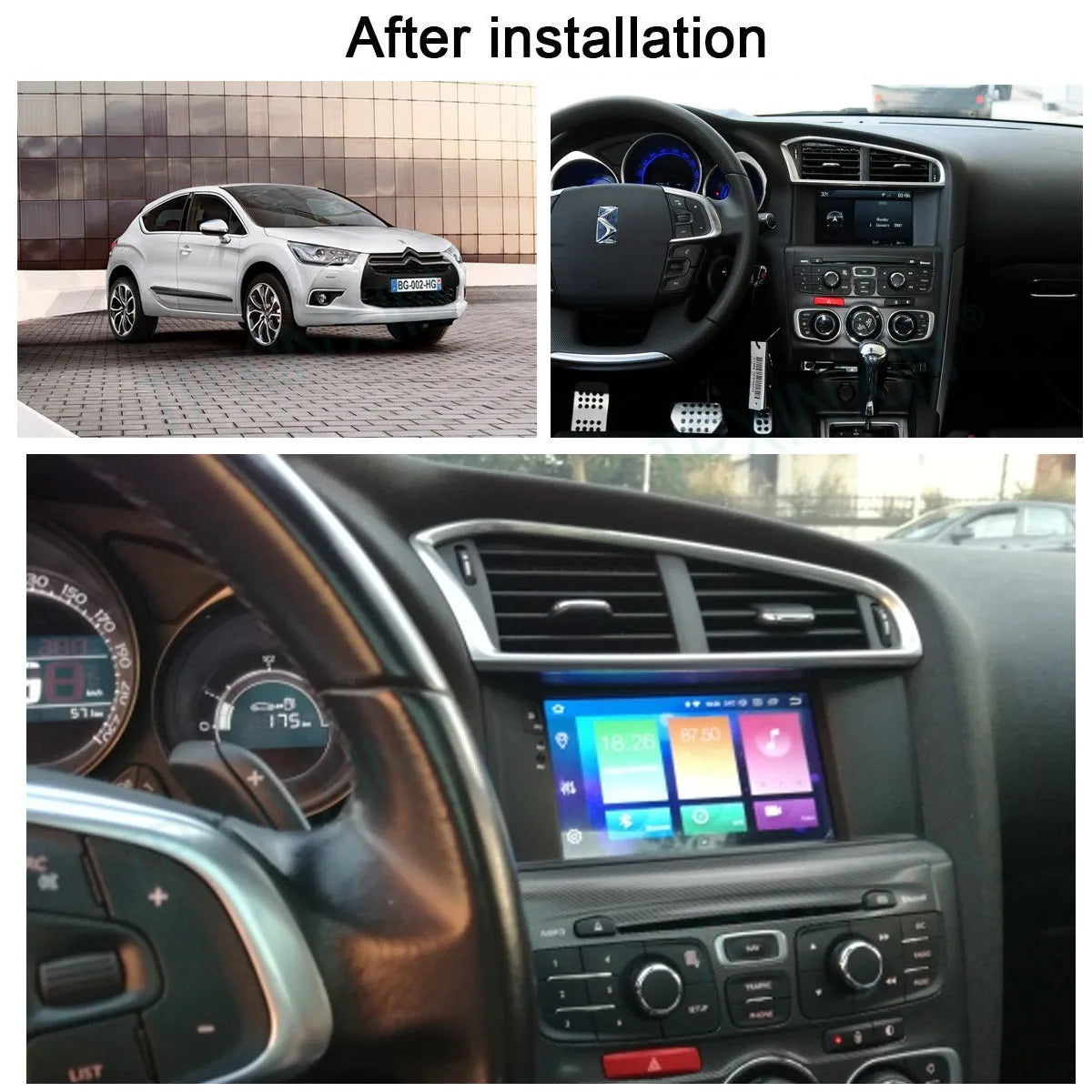 For Citroen C4 C4L DS4 2011 2012 2013 2014 2015 Android Carplay Radio Player Car GPS Navigation Head Unit Car Stereo WIFI DSP BT