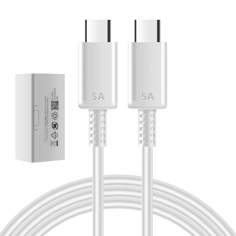 50Pcs Fast Charge Type C to Type C PD Quick Charging Cable Wire for Samsung S21 S20 plus Galaxy A71 A72 A82 Note 20