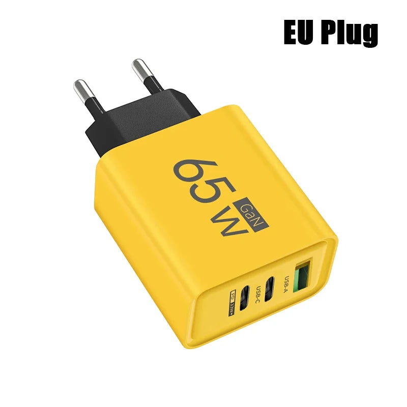 Gan Fast Charging USB Type C Charger PD 3.0 Quick Charge Wall for Phone Adapter for Iphone 15 Xiaomi Huawei Samsung Oneplus