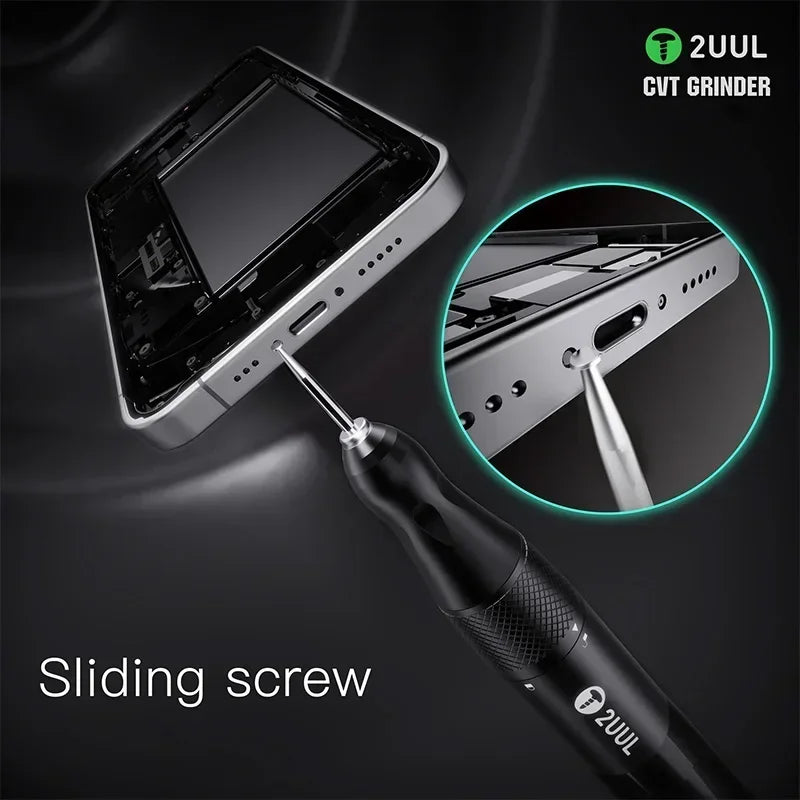 2UUL DA84 CVT Grinder IC Polishing Pen for Mobile Phone Repair Stepless Speed Control Pads IC Chip Frame Correction Grinder Tool