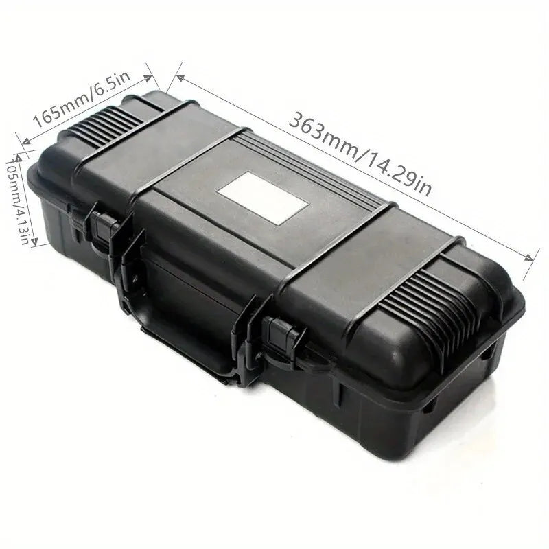 6 Sizes Hard Carry Tool Case Bag Organizer Storage Box,Camera Sealed Shockproof Safety Instrument Toolbox with Sponge