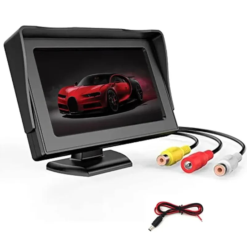 4.3Inch Car Display Easy to Install High-Definition Reversing Image Universal Car Monitor