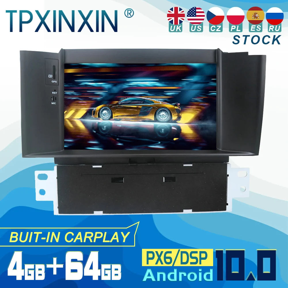 For Citroen C4 C4L DS4 2011 2012 2013 2014 2015 Android Carplay Radio Player Car GPS Navigation Head Unit Car Stereo WIFI DSP BT