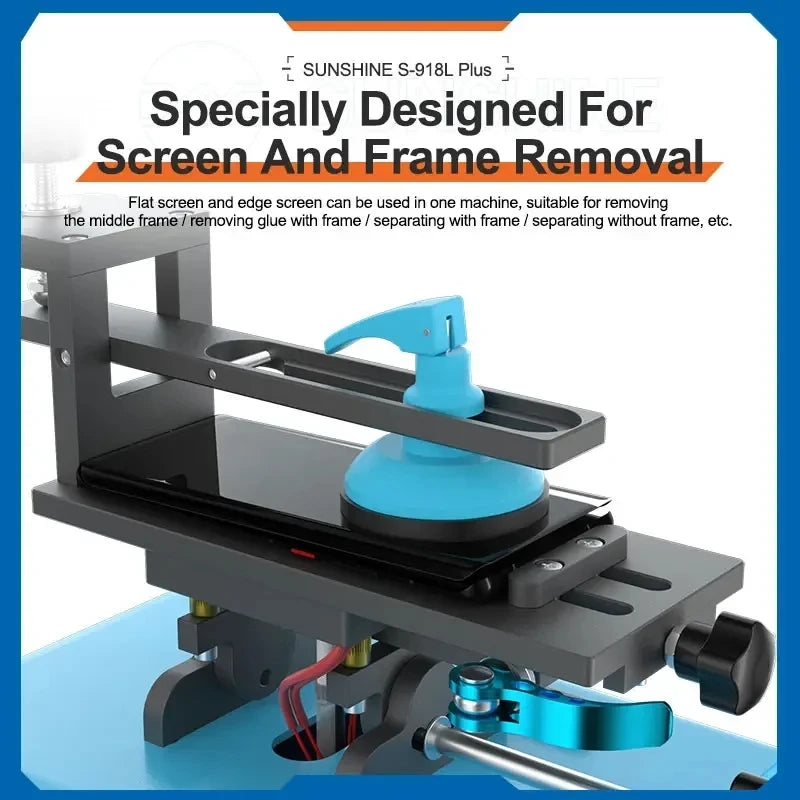 S-918L Pro plus 360° Rotating Heated Screen Separator Clamp for Mobile Phone Repair Screen Fixed Heated Separator Tool