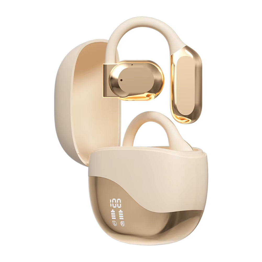 Real Time AI Translator Earbuds Bluetooth5.4 Ear Hook Translation Headphone Smart Voice Translator Headset for Business Travel