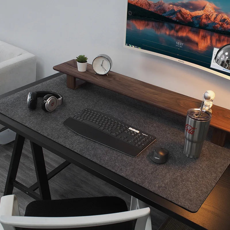 Large XXL Wool Felt Office Computer Desk Mat Laptop Cushion Desk Table Keyboard Big Mouse Pad Non-Slip Mat Gamer Mousepad Mat