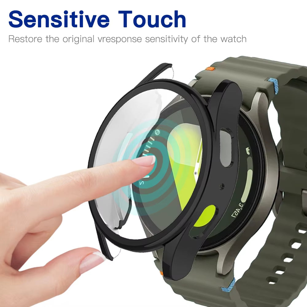 Case for Samsung Galaxy Watch 7 44MM 40MM Full Coverage Bumper Soft TPU Protective Case Cover for Galaxy Watch7 Accessories