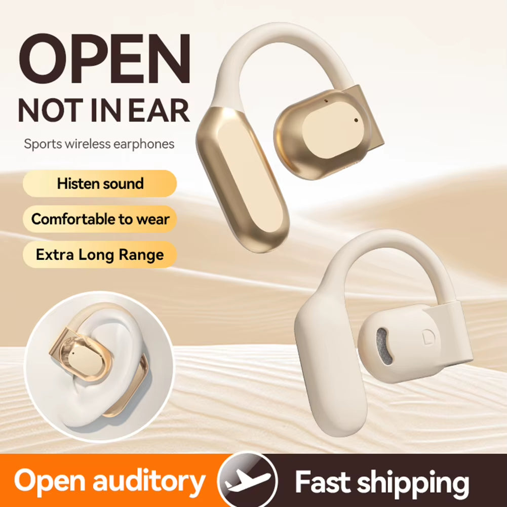 Real Time AI Translator Earbuds Bluetooth5.4 Ear Hook Translation Headphone Smart Voice Translator Headset for Business Travel