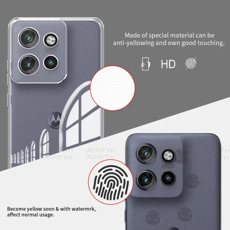 For Motorola Edge 50 Neo Case Moto S50 Clear Soft Silicone Phone Cases Mote Mota Edge50 Fusion Transparent Shockproof Cover S 50