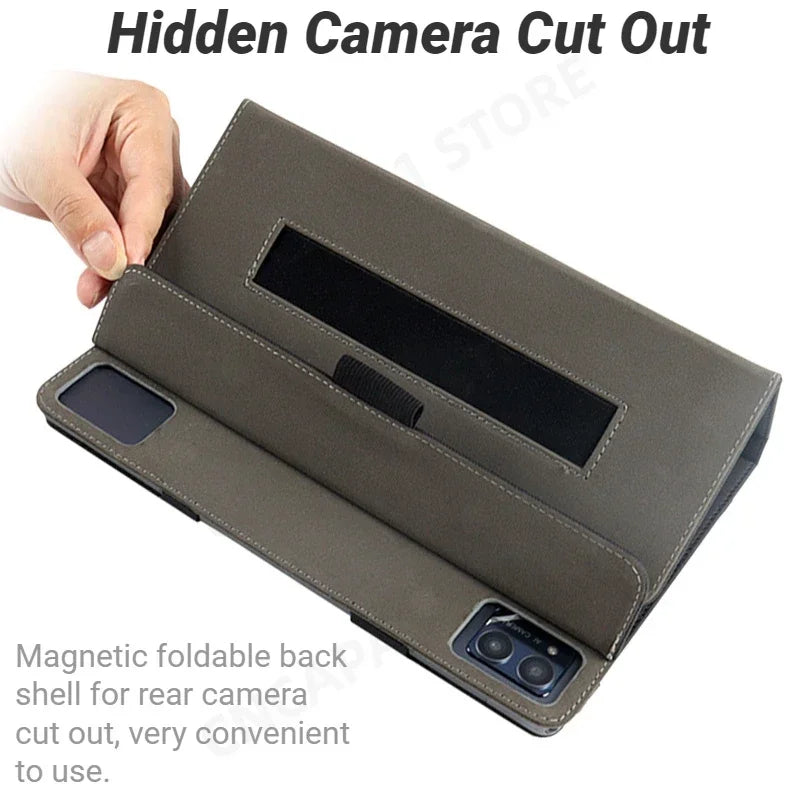 Folio PU Leather Folding Stand Funda for  U9 U10 T10 Pro Kid Case T10E T10S 10.1" Tablet Cover with Hand Strap
