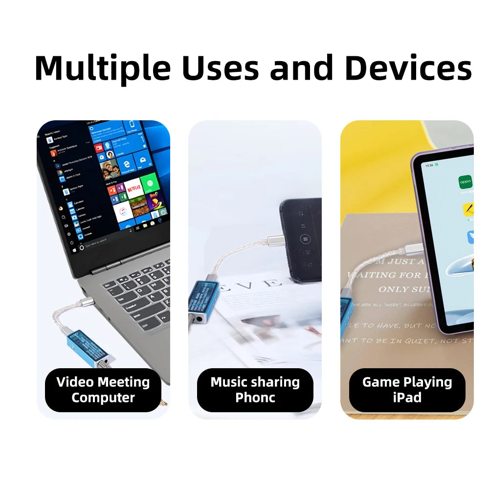 13Cm USB DAC Type C to Type C Hifi Adapter Earphone Amplifie Digital Decoder Audio Cable Converter Android OTG Adapter Cable