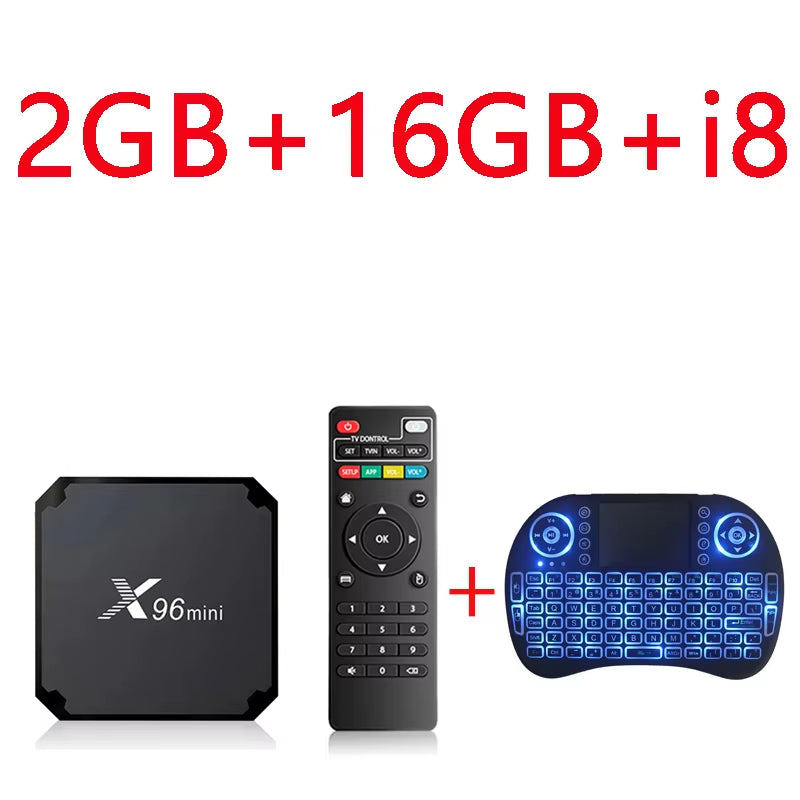 X96 Mini Android OS Smart TV Box H313 S Quad Core 2GB 16GB Wifi 4G HD 4K 3D H.265 Media Player Iptv TV Box