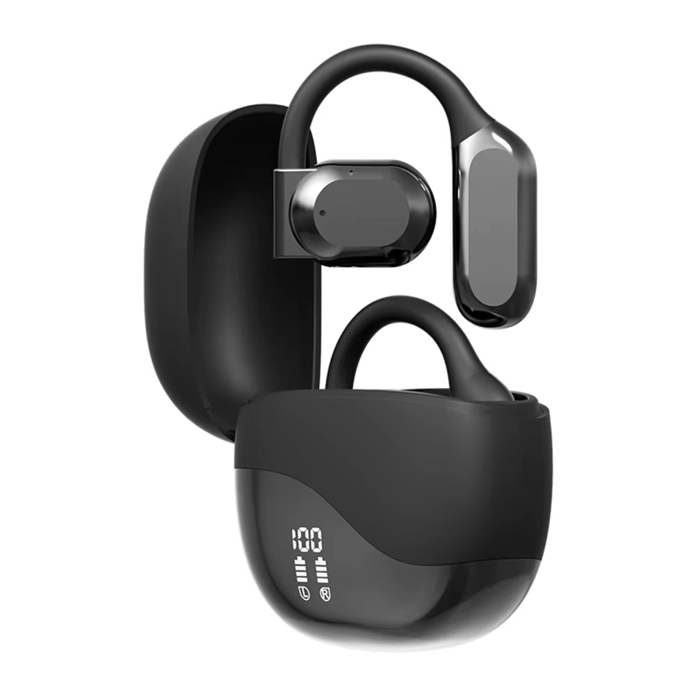 Real Time AI Translator Earbuds Bluetooth5.4 Ear Hook Translation Headphone Smart Voice Translator Headset for Business Travel