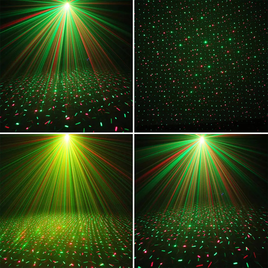 Mini 2In1 R&G Laser Full Star Patterns Projector DJ Dance Disco Bar Magic Ball LED Party Xmas Stage Effect Light Show Y10