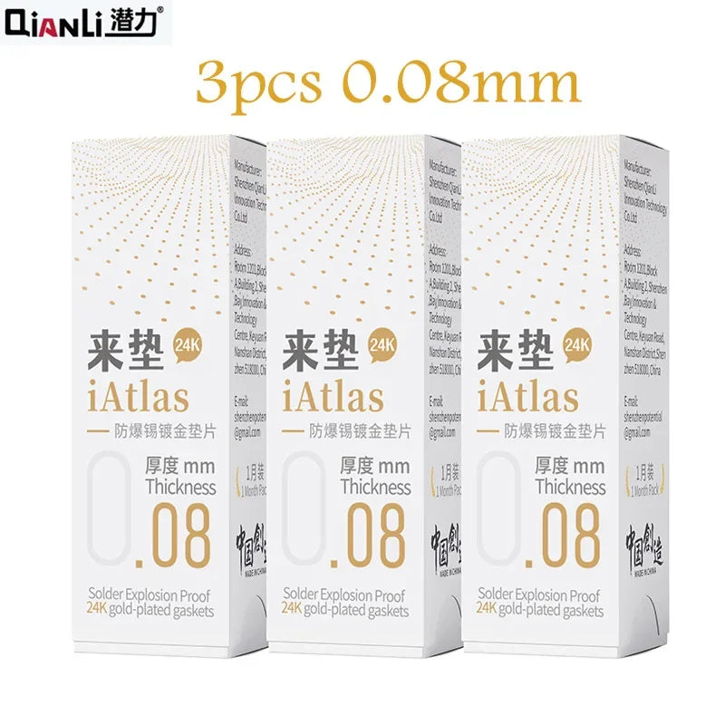 Qianli Iatlas 24K Explosion Proof Gold-Plated Foil Gasket for Mobile Phones Motherboard Middle Frame Chip Reballing Repair Tools