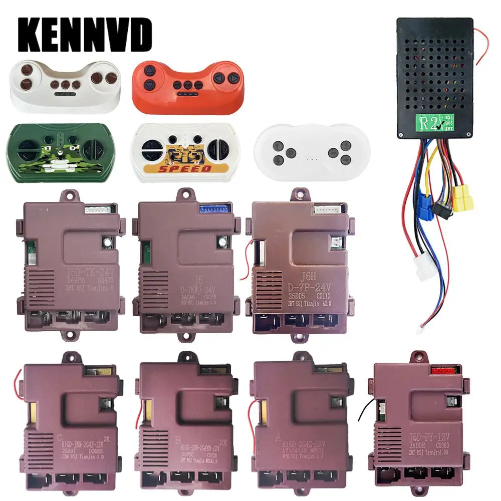 12V 24V R1GD-J6N 2G4Z J6D-TK TKWJ J6HD-7P R2 2Pin 7Pin Children'S Electric Ride on Car Vehicle Remote Control Box Receiver Parts