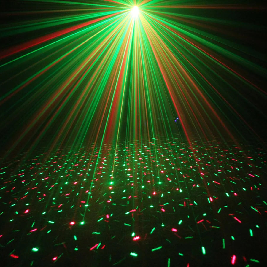 Mini 2In1 R&G Laser Full Star Patterns Projector DJ Dance Disco Bar Magic Ball LED Party Xmas Stage Effect Light Show Y10