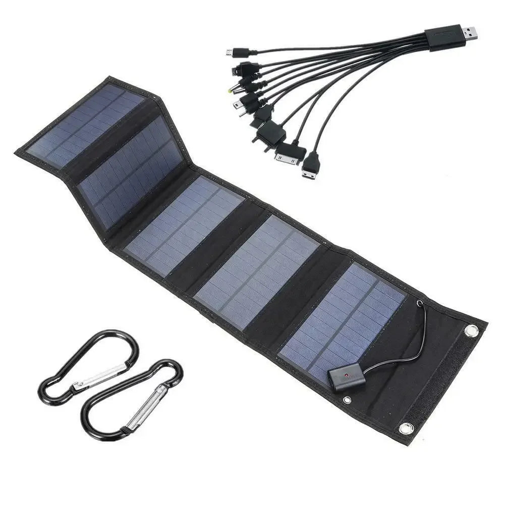 Foldable Solar Panel Portable Solar Panels Charger USB 5V DC Full Time Power Solar Panel Mobile Power Supply High Power