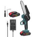 21V 6Inch Portable Electric Pruning Saws Rechargeable Small Wood Spliting Chainsaw One-Handed Woodworking Tool for Garden Orchar