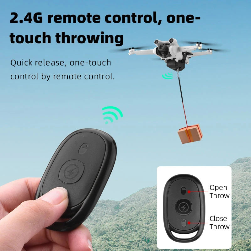 Thrower Airdrop Airdropper Delivery for DJI AIR 3/3S/Mavic 3 Pro/3//Mini 4 Pro/Mini3Pro/Mini3/Mavic Air 2/Air 2Sdrone Accessory