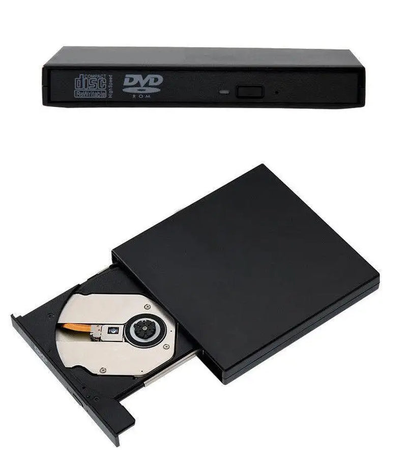 Portable Usb External Dvd Cd Player Rw Disc Burner Combo Drive Reader for Windows 98/8/10 Laptop Pc Cd Burner for Laptop Desktop