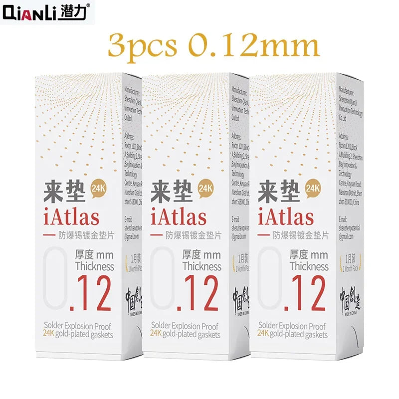 Qianli Iatlas 24K Explosion Proof Gold-Plated Foil Gasket for Mobile Phones Motherboard Middle Frame Chip Reballing Repair Tools