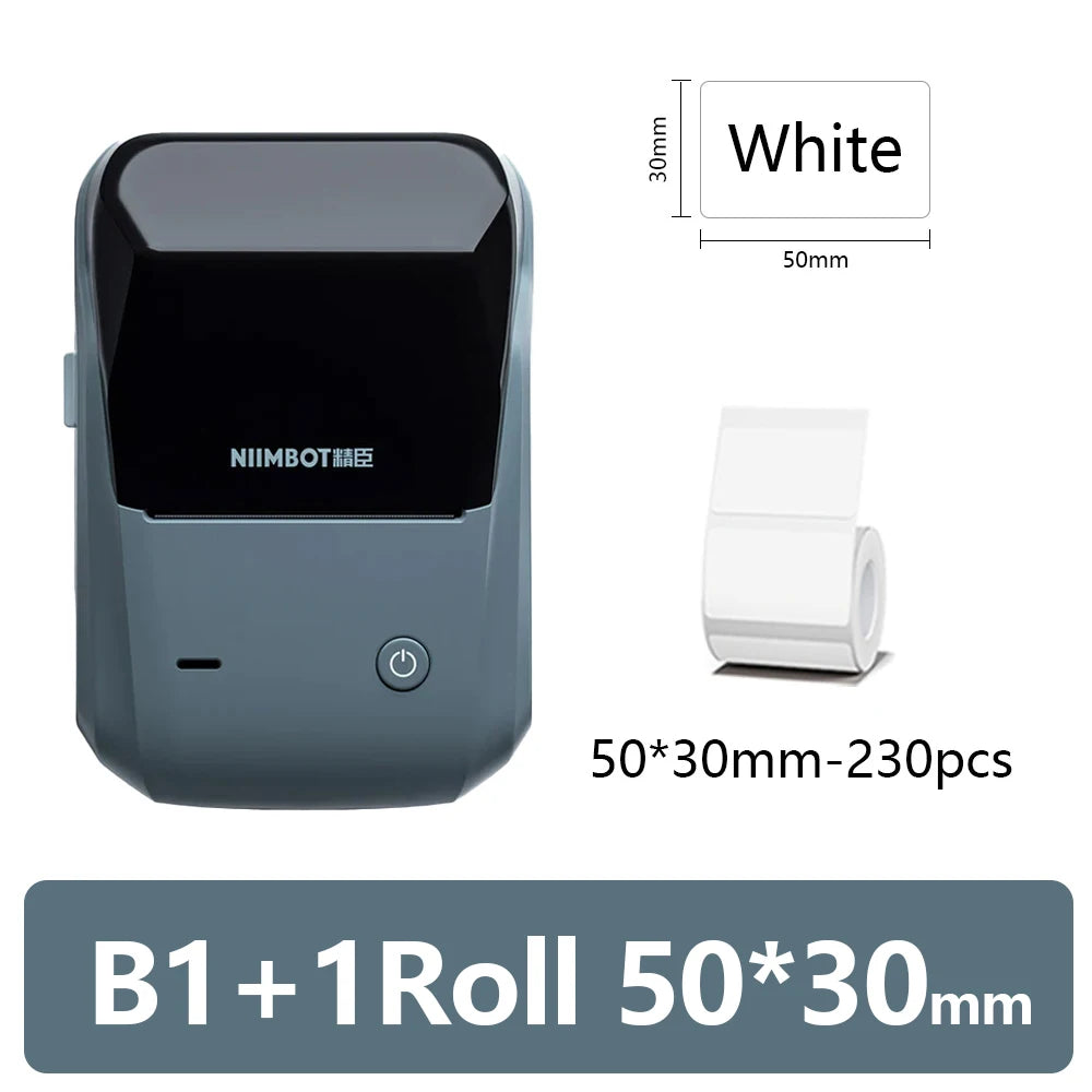B1 Mini Portable Thermal Printer Self-Adhesive Sticker Label Maker Pocket Printer Labeling Machine Bluetooth  B1