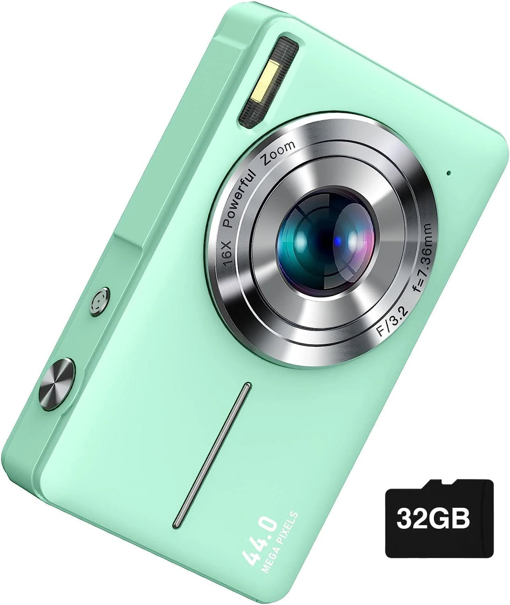 Digital Camera Children Camera for Children Camcorder with 16X Zoom Compact Cameras 1080P 44MP Cameras for Beginner Photography