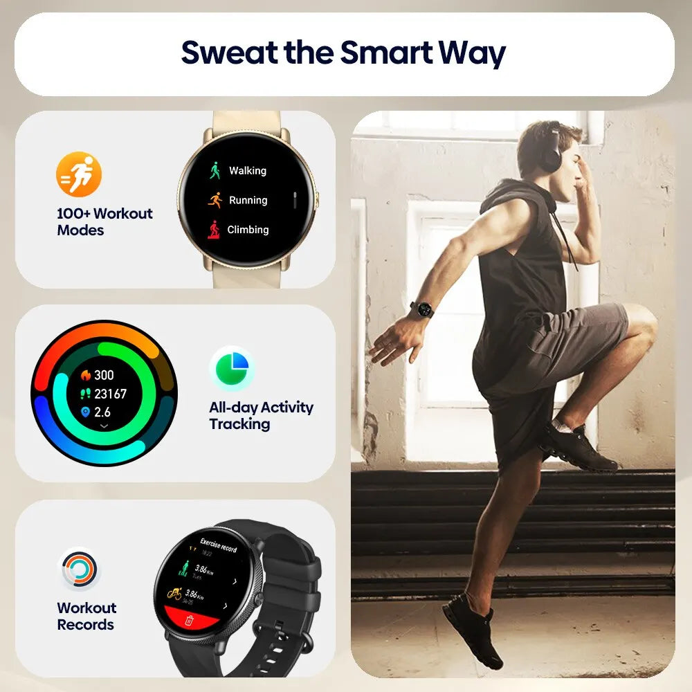GTR 3 Pro Voice Calling Smart Watch 1.43" AMOLED Display 316L Stainless Steel Frame Fitness Tracking Smartwatch