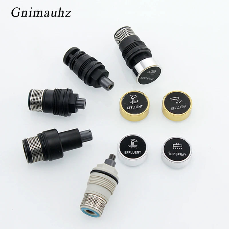 Button Spool for Rain Shower Faucet Touch Switch Leaking Bounce Button Press Valve Faucet Replace Part Accessories