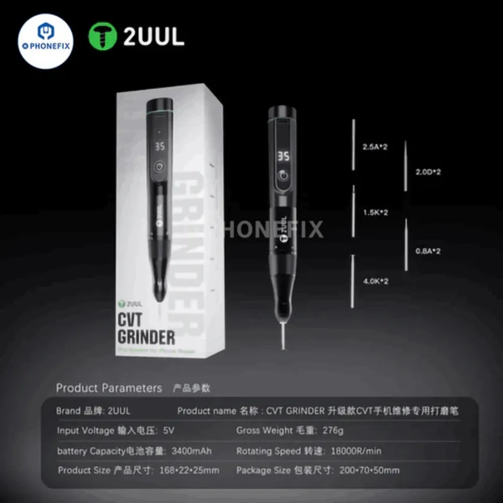 CVT Grinder Stepless Speed Control Grinding Pen for Mobile Phone Pads PCB IC Chip Frame Correction Polishing Repair Tool