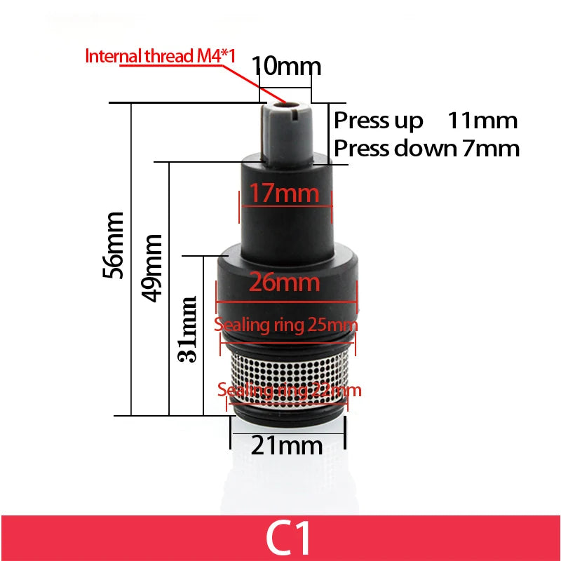 Button Spool for Rain Shower Faucet Touch Switch Leaking Bounce Button Press Valve Faucet Replace Part Accessories