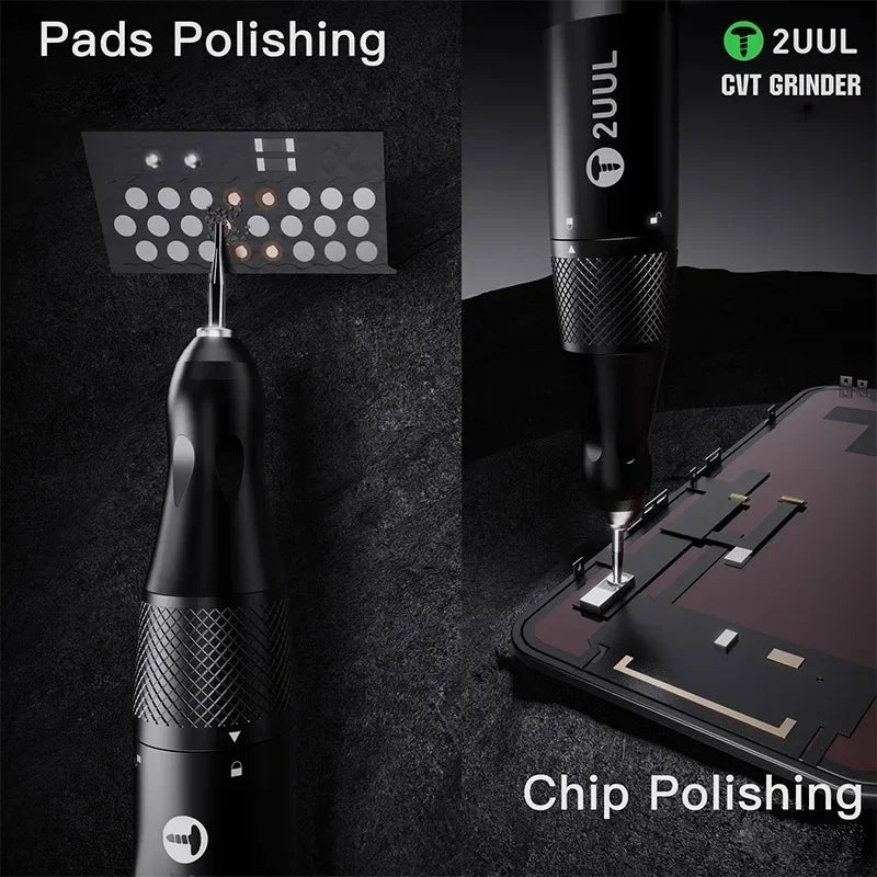 2UUL DA84 CVT Grinder IC Polishing Pen for Mobile Phone Repair Stepless Speed Control Pads IC Chip Frame Correction Grinder Tool