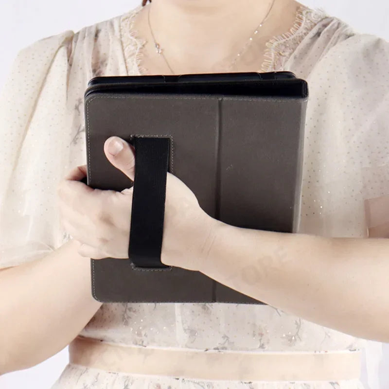Folio PU Leather Folding Stand Funda for  U9 U10 T10 Pro Kid Case T10E T10S 10.1" Tablet Cover with Hand Strap