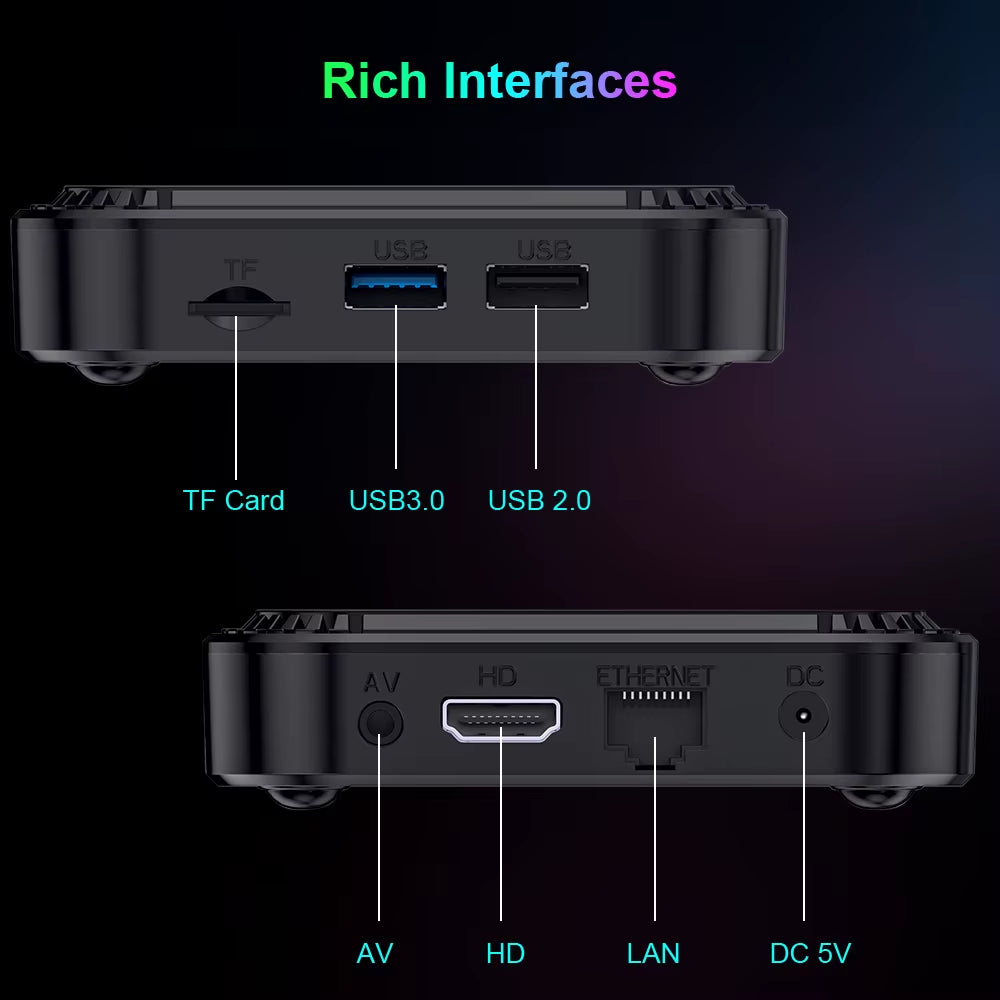 TV98 RK3528 TV Box Ultra HD 8K Smart TV Box Android 13 4GB 32GB 64GB Dual Wifi BT5.0 4G 5G Voice Remote Media Player Set Top Box
